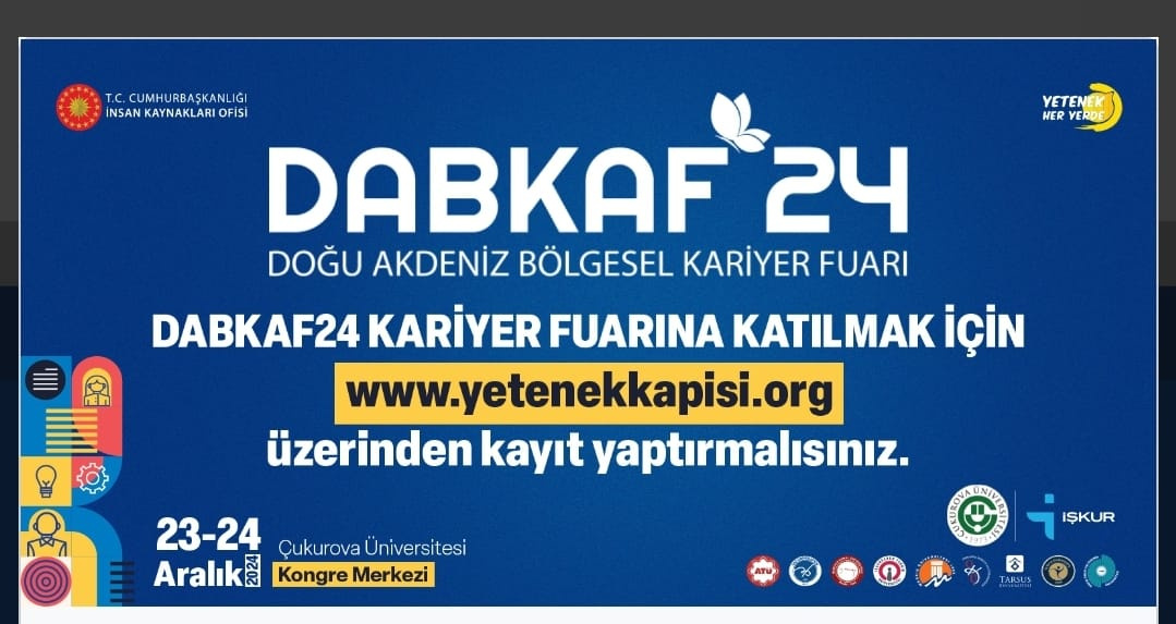 DOĞU AKDENİZ BÖLGESİ KARİYER FUARI (23-24 ARALIK)