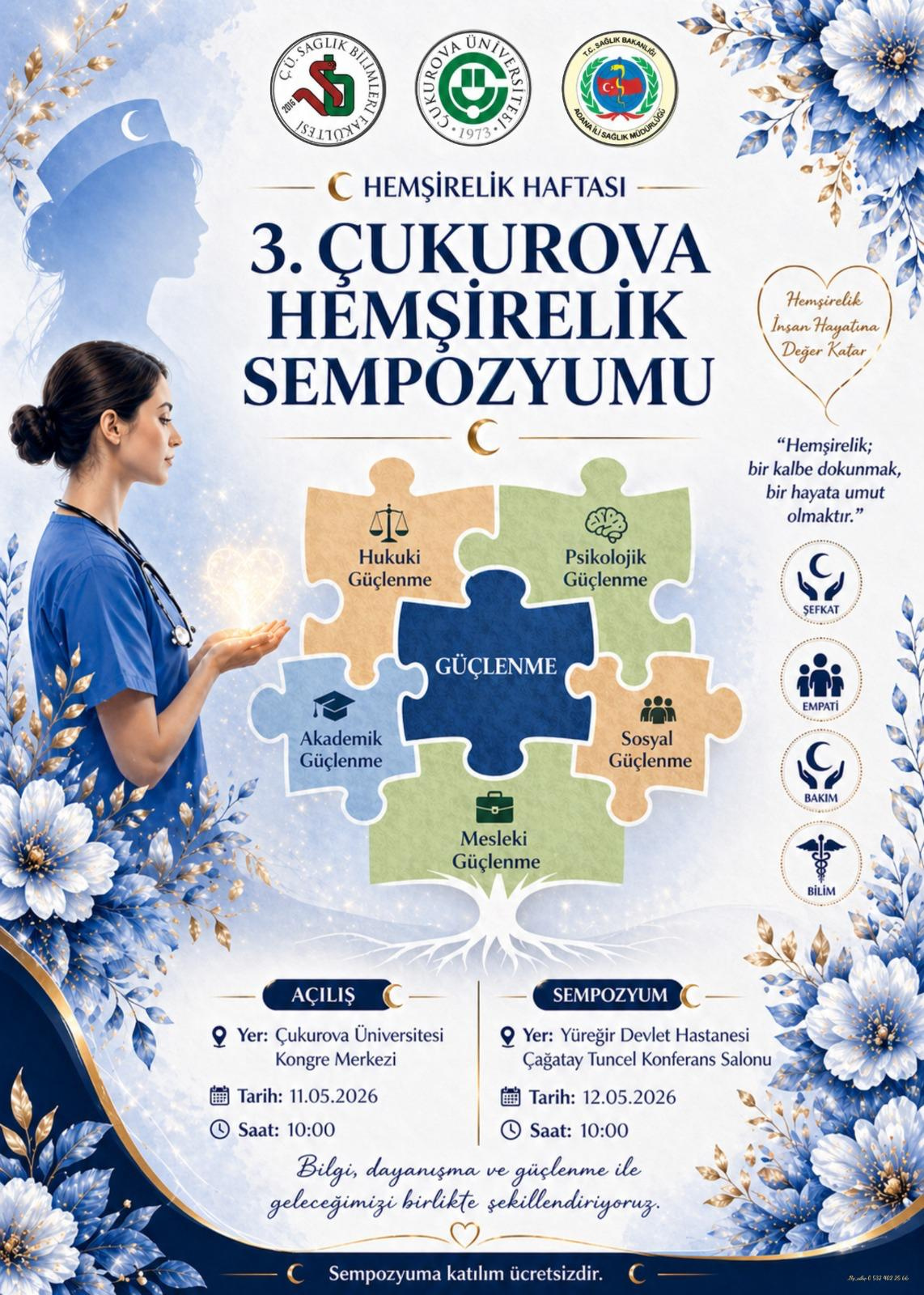 3. ÇUKUROVA HEMŞİRELİK SEMPOZYUMU